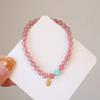 Natural Crystal Strawberry Crystal Pearl Bracelet. Bangles Women Fashion Jewelry Accessories Gift