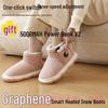 Graphene Walkable Electric Heated Shoes - Foot Warmer Dual Charging