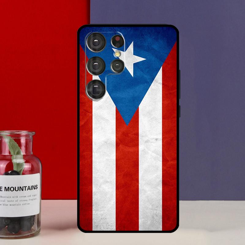 Puerto Rican Flag Funda Case For Samsung Galaxy S25 Ultra S9 S10 S20 S21 S22 Plus S23 Ultra S24 FE Phone Cover