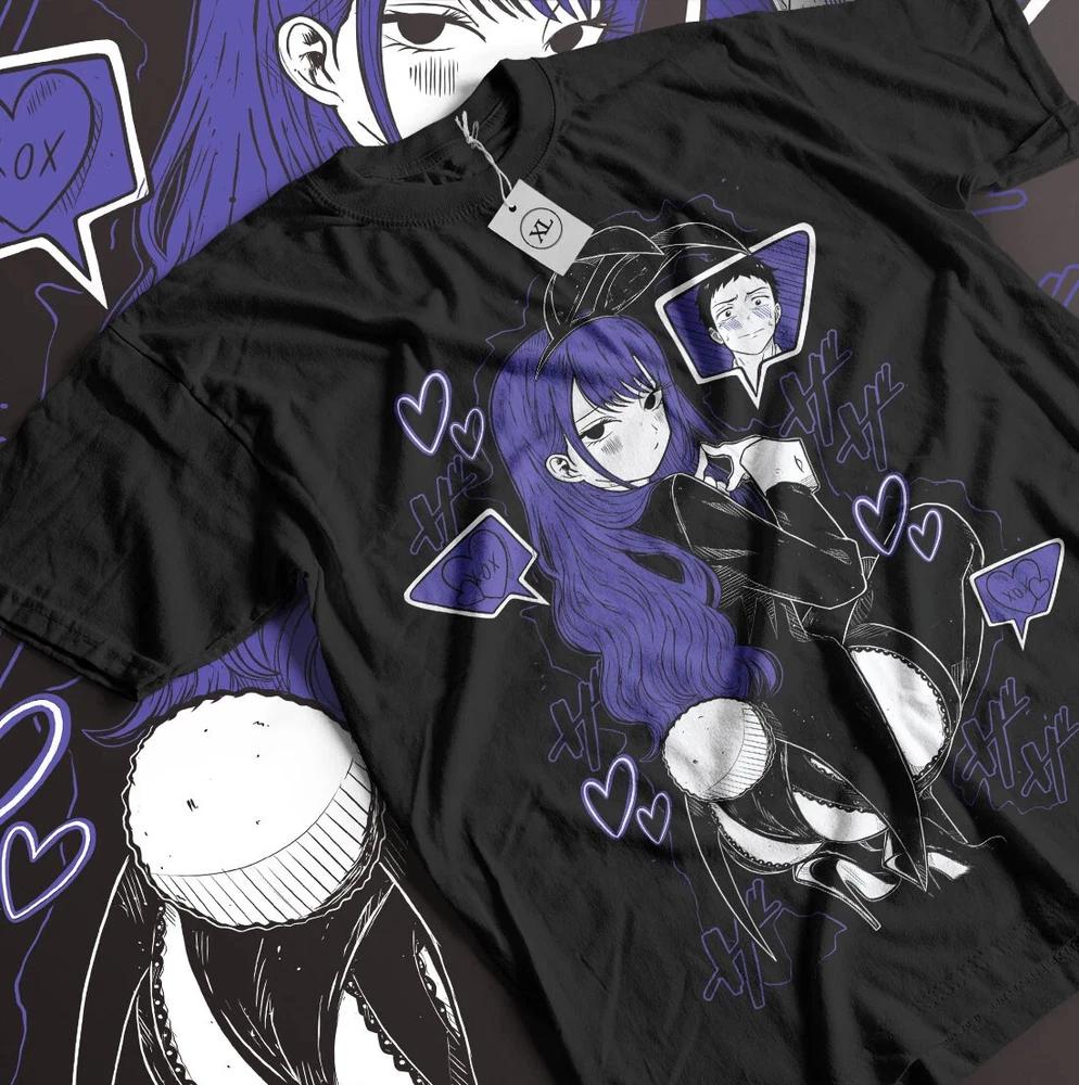 Anime My Dress Up Darling Marin Kitagawa Cute Bunny Black Tshirt All Size S