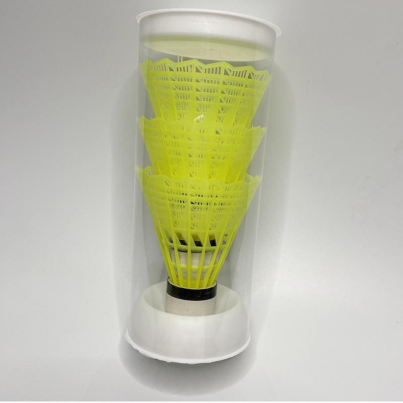 Durable Windproof Nylon Badminton Shuttlecocks - 3 or 6 Pack