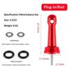 Fishing Wheel Balance Rod Universal Aluminum Fishing Reel Balancers Insertion In/Screw In Stand With Gasket Rubber Rings