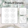 6 Pieces Candle Drip Protectors Catcher Rings Tray for Candlesticks Disc Glass Bobeches