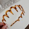 Diadema de plástico con forma de U para mujer, con dientes fijos, antideslizante, con parte superior esponjosa, accesorios para el cabello