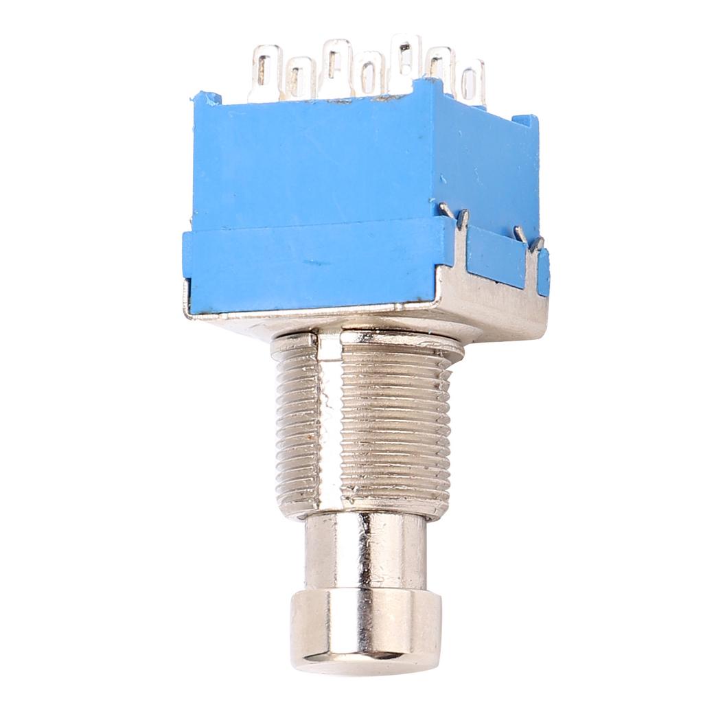 9?Pin Gitarpedalboksbryter Metall PVC Høy Temperaturbestandig for LydutstyrBlå