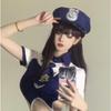 Sex Underwear Adult Police Hat Octagonal Flat Top Hat Cosplay Fun Props Police Hat Uniform Accessories Women