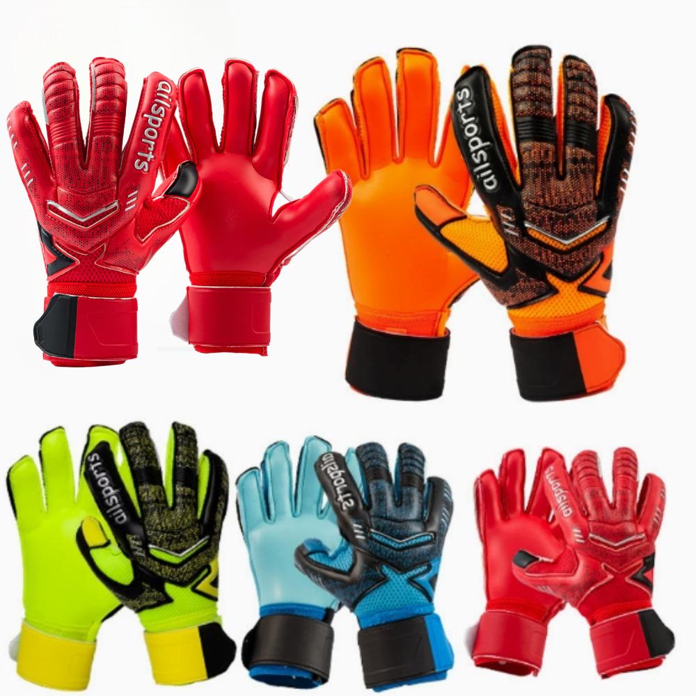 Professional Soccer Goalkeeper Gloves 4MM Thickened Anti-slip Latex Sports Gloves With Finger Protection for Children Adult