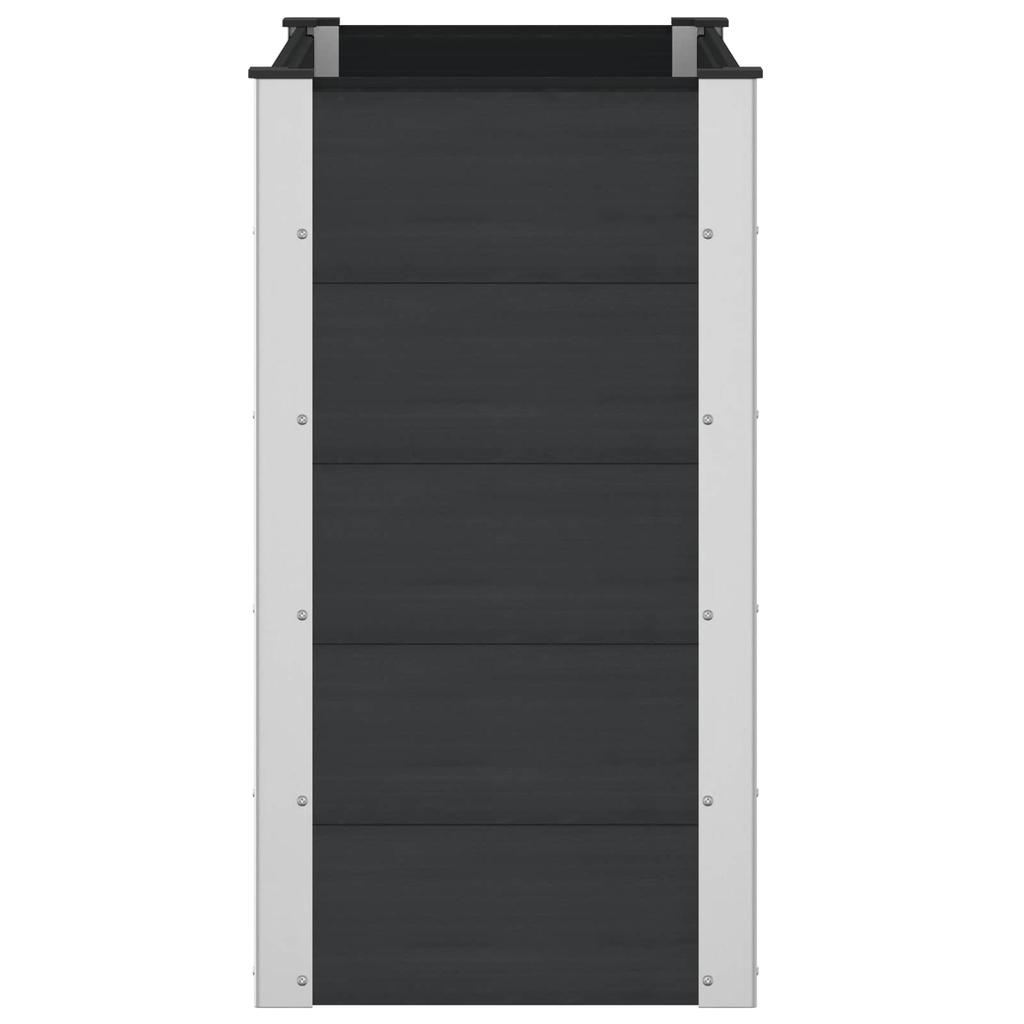 Raised Garden Bed Black 100 X 50 X 91 Cm