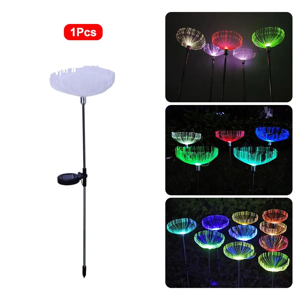 

Светильники в виде медуз на солнечных батареях, водонепроницаемые, IP66, для сада, двора, патио, красочные, для ландшафтного дизайна, для украшения земли