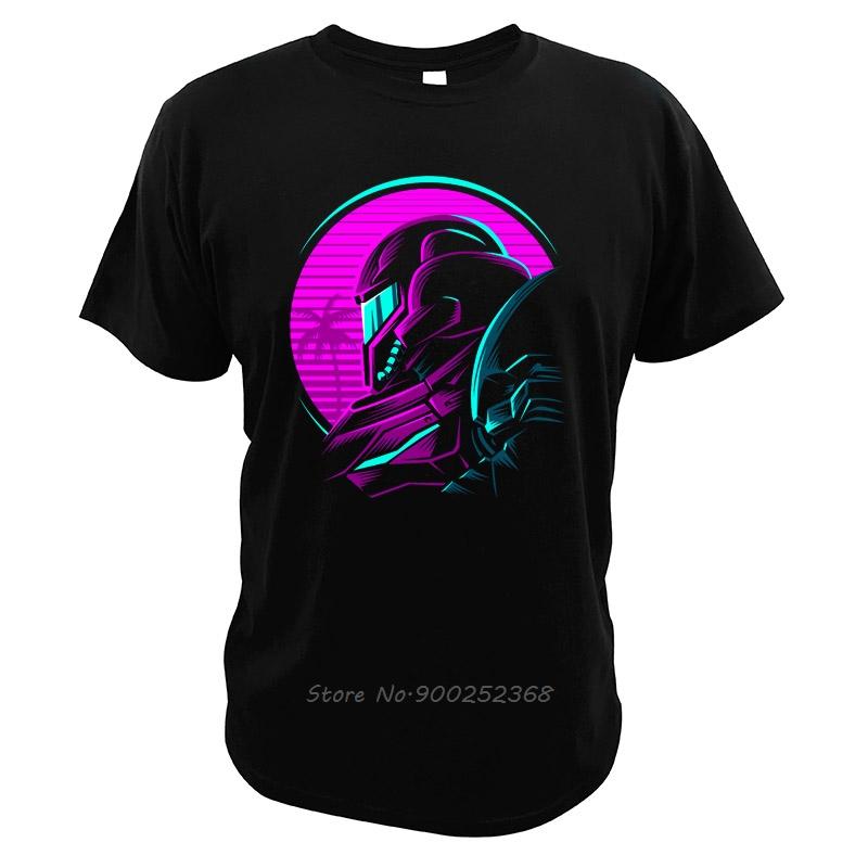 

The Metroid T Shirt Samus Aran Tshirt Men Cotton Digital Print High Quality Comfortable Video Game Tee Tops Streetwear 4XL