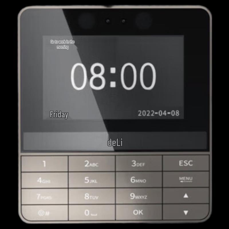 Deli 13865 Facial & Fingerprint Recognition Time Clock