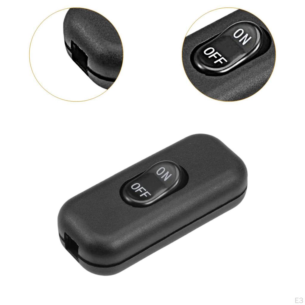 Compact Inline Switch for Electrical Wire Control in Bedroom Lamps