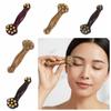 Antistatic Guasha Face Massager Tool Copper Beads Wood Gua Sha Tool  Head Relaxation