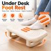 Massage Rollers Under Desk Footrest Non-Slip Base Foot Stool New Leg Rest  Home Office