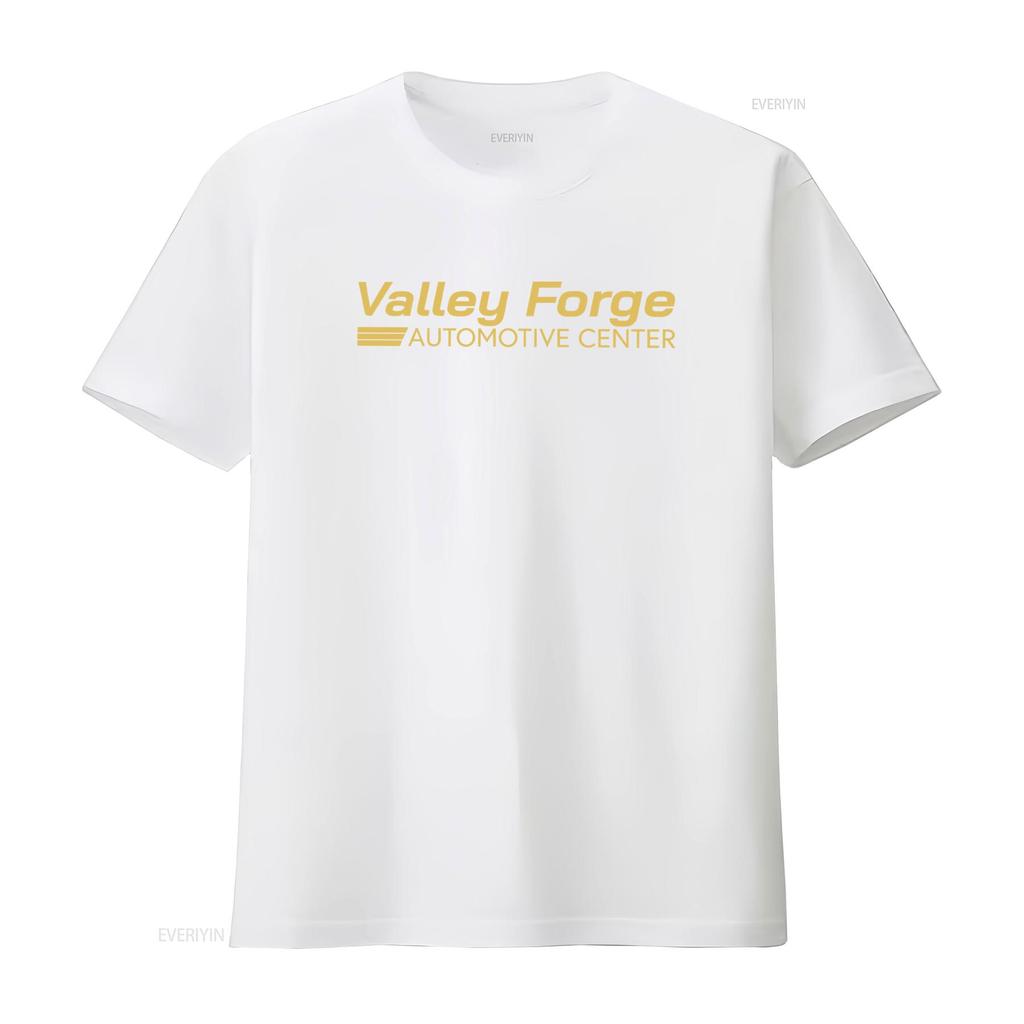 Valley Forge Automotive Center T Shirt Car And Tires Store Merch Funny Tv Show Design High Quality Vintage Washed Slightly