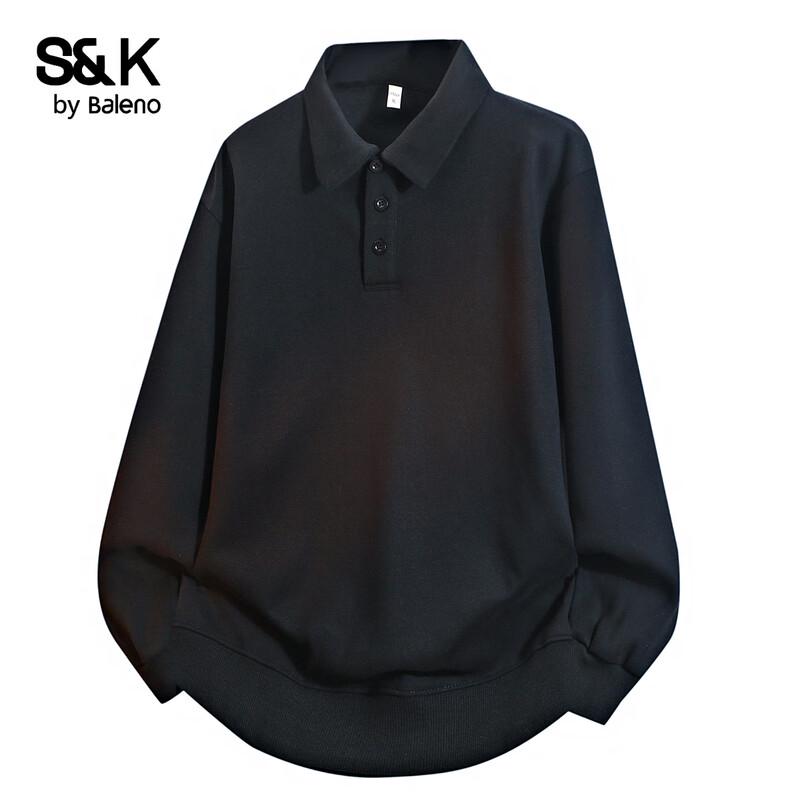 Baleno Men s S&K Loose Fit Polo Collar Sweatshirt XL
