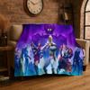 Cartoon F-Fortnite Game Gamer Flannel Blanket Soft Warm Throw Blanket for Bedroom Living Room Bed Travel Camping Picnic Gift
