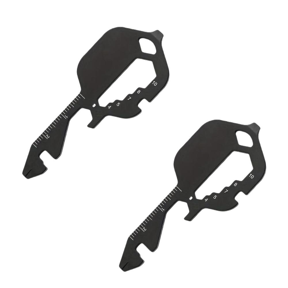 Stainless Steel Key Shaped Multitool Keychain Mini Multifunctional Screwdriver Bottle Opener Slotted Keychain Pocket Repair Tool