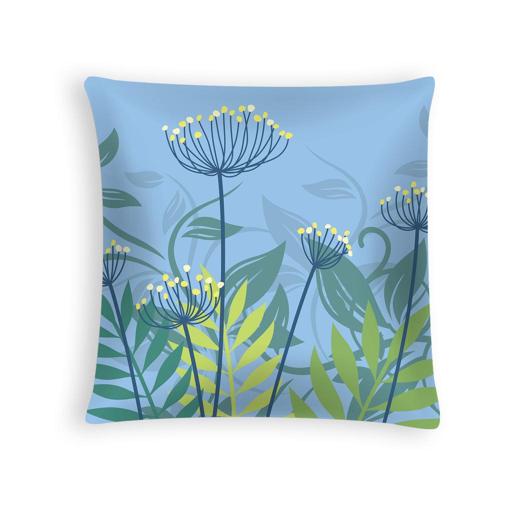 Frühling und Sommer Neue Kissenbezug aus Pfirsichhaut-Samt mit Blumendruck, Kissen, Sofa-Kopfteil, Autokissen