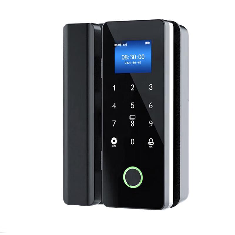 Realand ZD708YD No-Drill Fingerprint Smart Lock for Glass Doors