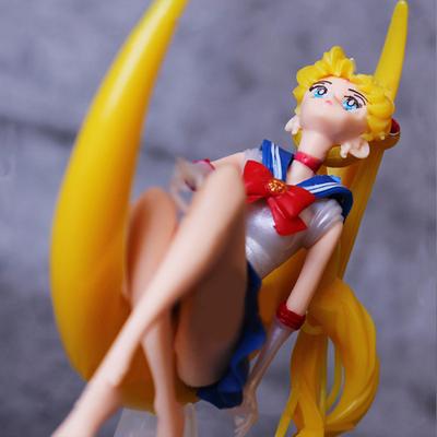 Çocuklar için Anime Modeli Güzel Renkli PVC Sailor Moon Aksiyon Heykelcik