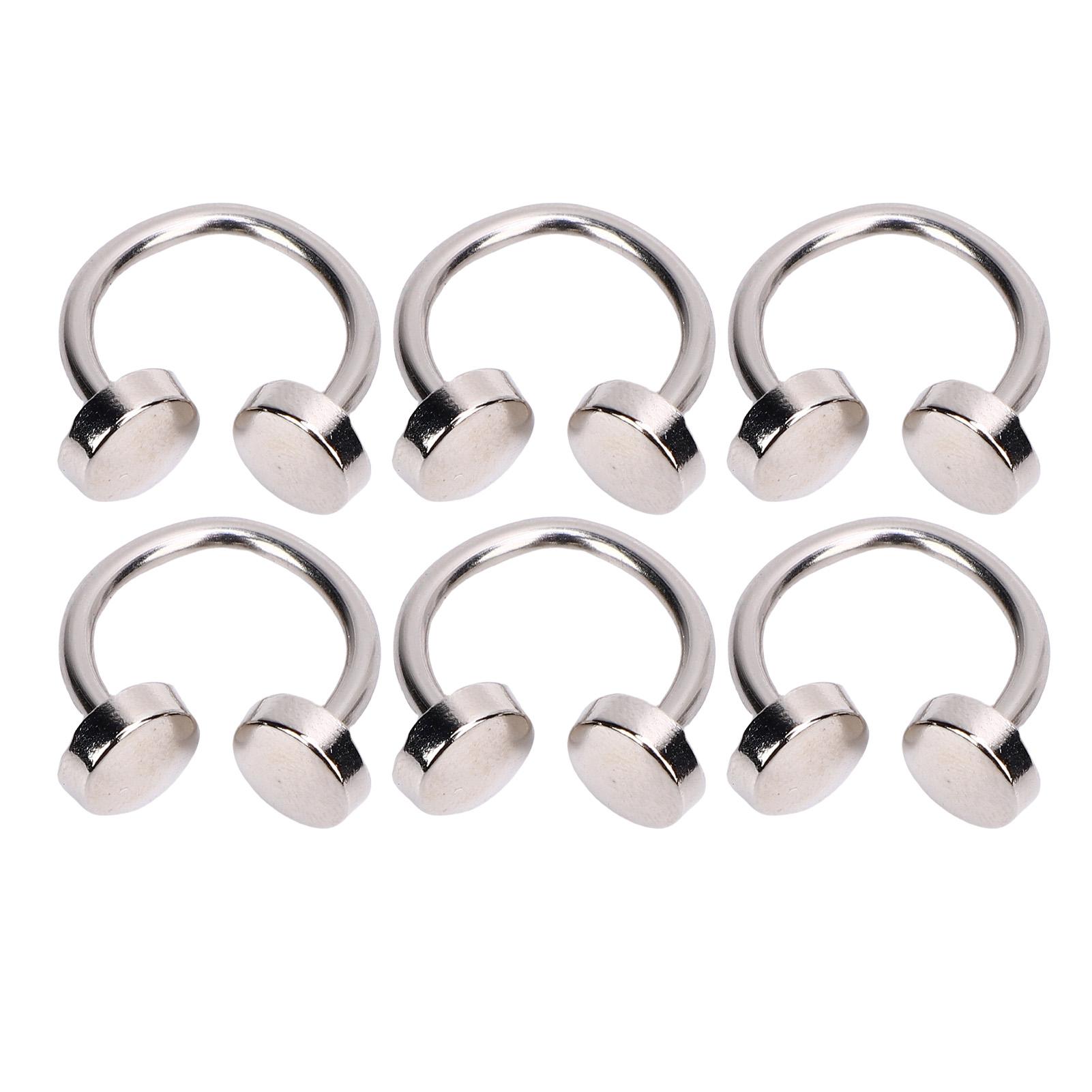 

20PCS C Shaped Buckles Zinc Alloy 10mm Double Head Rivet Buckle for Clothing Collar Hat Decoration Shoe Hardware