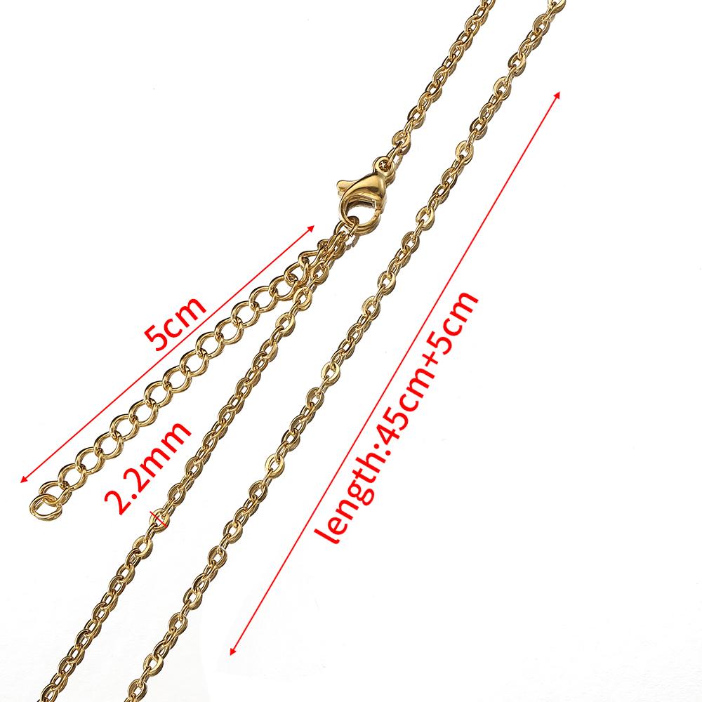 10pcs 5pcs Stainless Steel Chain O Shape Chain with Lobster Clasps Necklace Chains for Jewelry Making Charms Pendants DIY