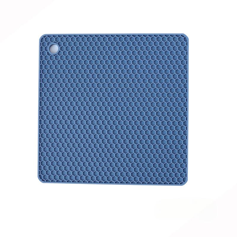 18cm Honeycomb Silicone Mat Drink Cup Coasters Heat Resistant Placemat Bowl Pad Square Non-Slip Pot Holder Kitchen Accessories