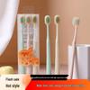 Yamagata Mountain-Shaped Soft Bristle Adult Toothbrushes (3-Pack) – Wide Head Japanese Gum Care.