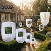 Freeze Proof Plant Sack Winter Cover, Drawstring Protection Bag with Window, Non-woven Thermal Barrier for Fabric Frost Blanket Outdoor Potted Plants