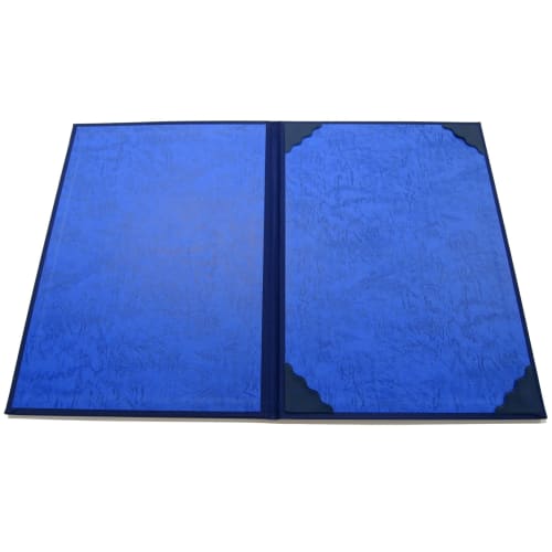 Nakabayashi Certificate/Award File Bifold Cloth A4 Size Navy FSH-A4B