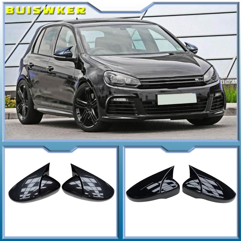

Высокое качество для VW Volkswagen Passat B7 Scirocco Beetle CC Eos JETTA MK6, сменное зеркало заднего вида с узором из углеродного волокна