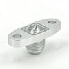 XMSJ-An10 Hole Pitch 2"/51 Turbo Oil Drain Return Flange Adapter Sliver CNC Process Leakproof for T3 T4 GT28 GT30 GT35 T25