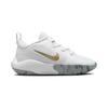 Nike ISOFLY Anti-Slip Wear-Resistant Low-Top Children's Basketball Shoes White Gray Children Aged 3-7 Years Old FQ7670-100