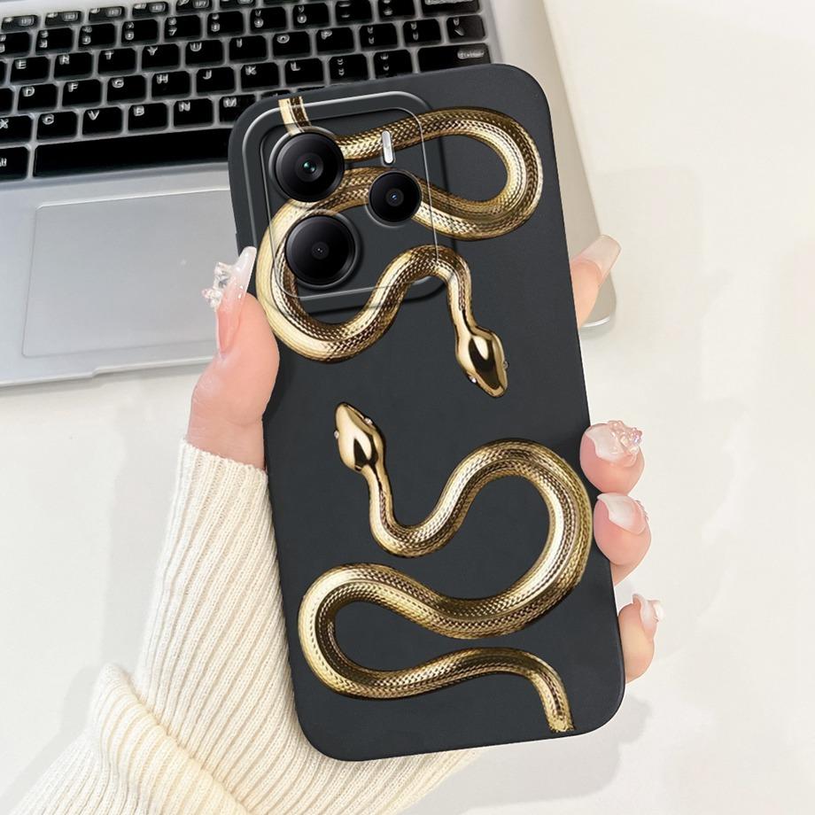 For Xiaomi Redmi Note 14 Pro Plus / Redmi Note 14 14s Note14 Pro Phone Case Silicone Soft Back Cover Dragon Cat Flower Butterfly