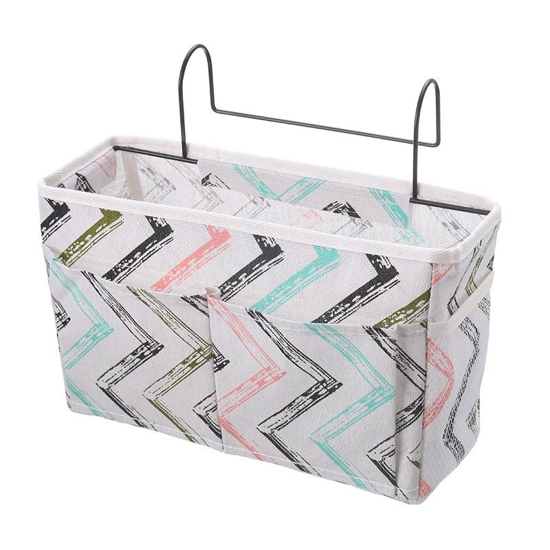 Nordic Creative Fabric Hanging Bedside Storage Bag - Bunk Bed Dormitory Organizer