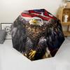 1PC Custom Name American Eagle Freedom Automatic Folding Umbrella Compact Travel Umbrella for Men & Women, Ideal Gift for Christmas, Birthdays, Hallow