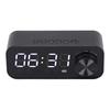B126 BT Clock Speaker Multifunctional Adjustable Portable Alarm Clock Radio with LEDBlack