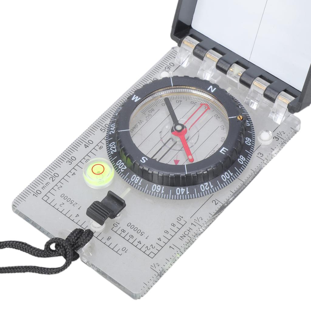 Portable Orientation Compass Navigation Tool For Outdoor Adventure With Map Scale And Neck Strap Ideal For Explorers
