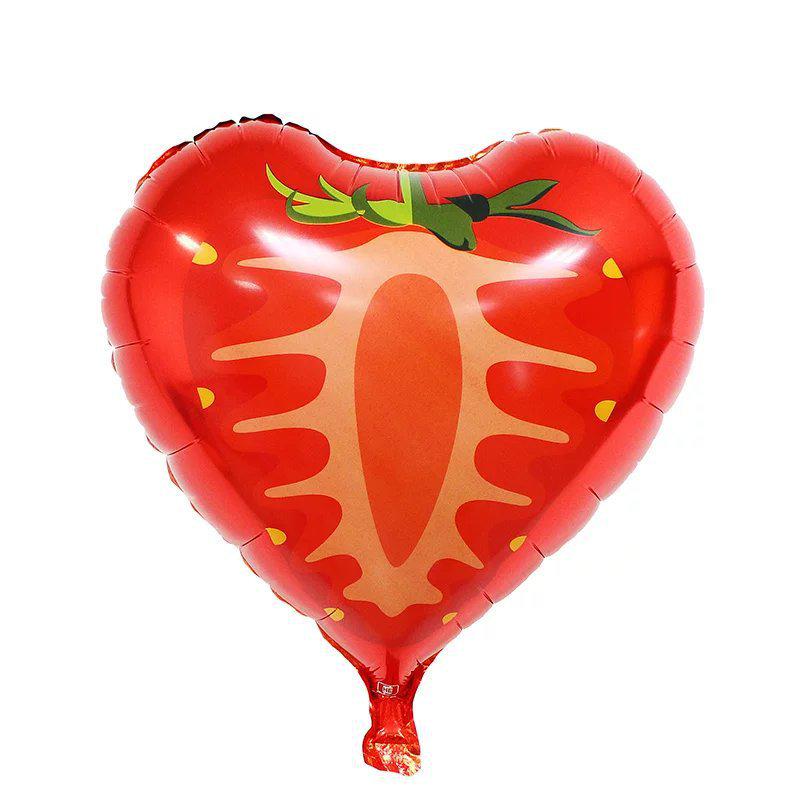 Strawberry Bear Dog Aluminum Foil Birthday Decoration Balloon
