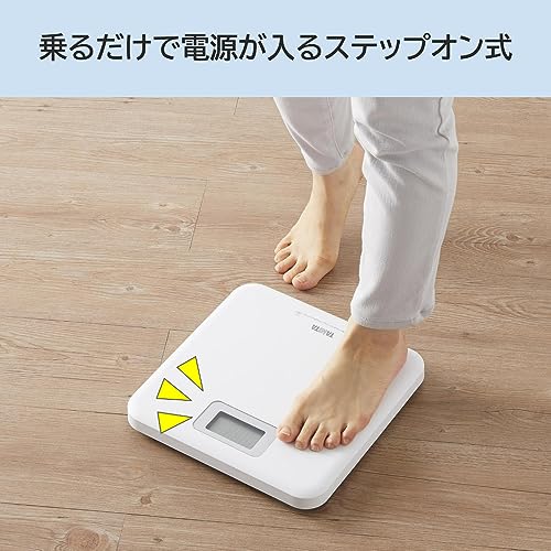 TANITA [Step-on Type that turns on when you step on it] Digital Health Meter, White, HD-661-WH