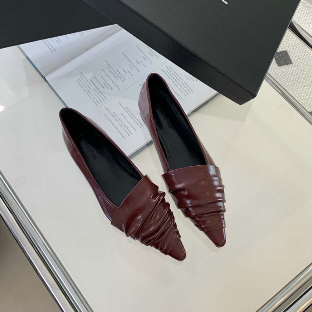 Mode Mode Damen Slipper Spitz Zehenbereich Flach Slipper Niedrig Absatz Schwarz Rot Silber Gold Party Kleiderschuhe Frau Pantoletten Größe 35-39