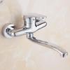 Palace Family Wall-Mounted Brass Kitchen Sink Faucet