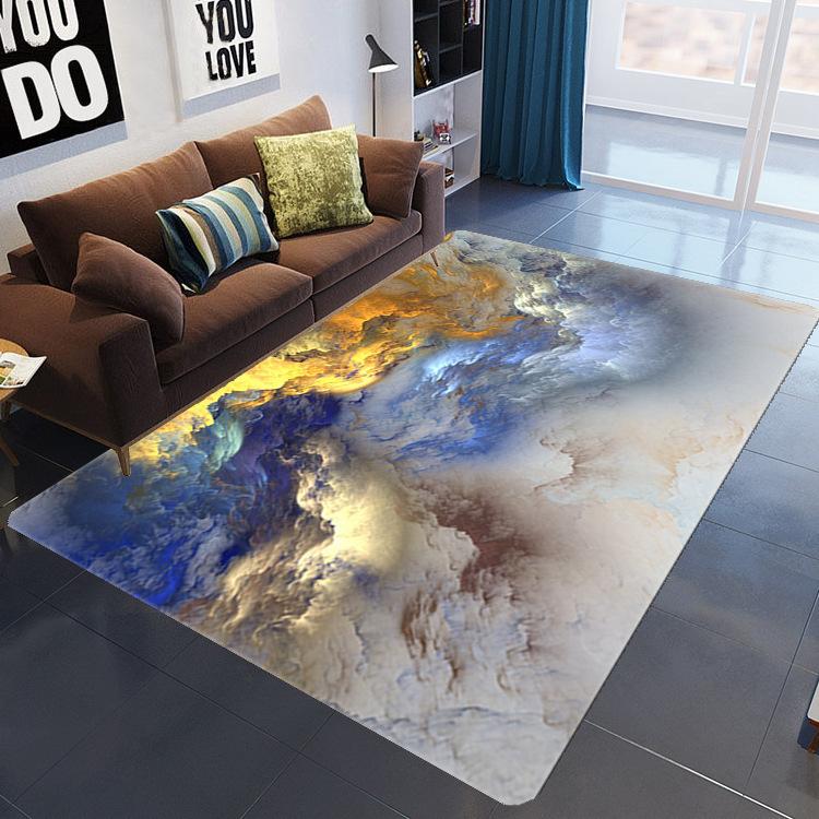 Living Room Baby Crawling 3D Printed Carpet Nordic Style Home Simple Model Room Carpet Floor Mat