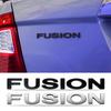AAANX1 3D ABS Fusion Letters Car Body Rear Trunk Emblem Sticker For Ford Fusion Logo Focus MK2 MK4 Fiesta Ranger Mondeo Kuga ST Mustang