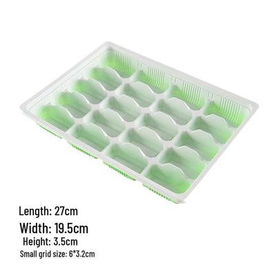 WSM Einweg-Plastik-Teigtaschenbox mit 20 Fächern