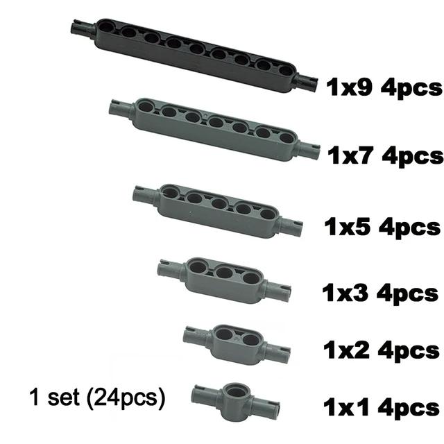 Technical Parts 64782 15458 Flat Panel Plate 1x5x11 1X3X11 Mechanical Building Blocks Car MOC Parts Bricks Compatible Leduo