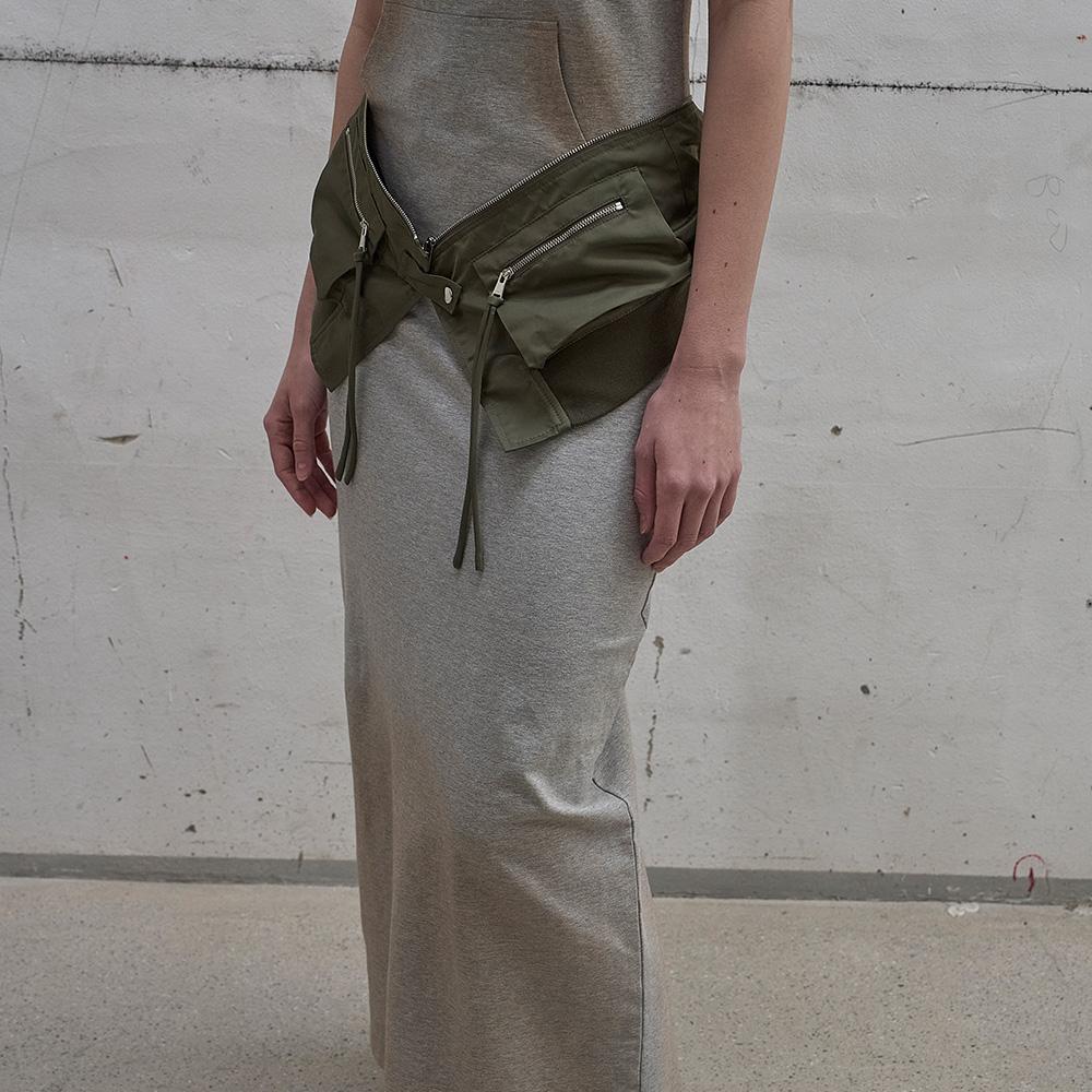 Lcdc Tm Hooded Twisted Dress (Melange Gray)