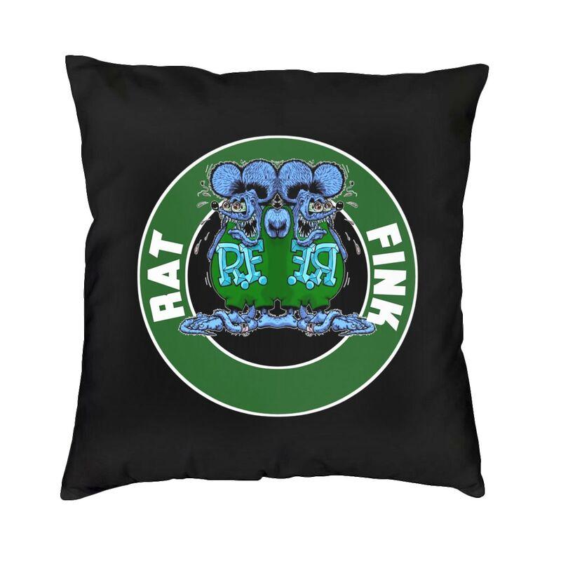 Rat Fink Klassisches Rat Poster Quadratische Kissenhülle Heimdekoration Animierte Cartoon-Kissen Dekokissen Sofa Doppelseitiger Druck