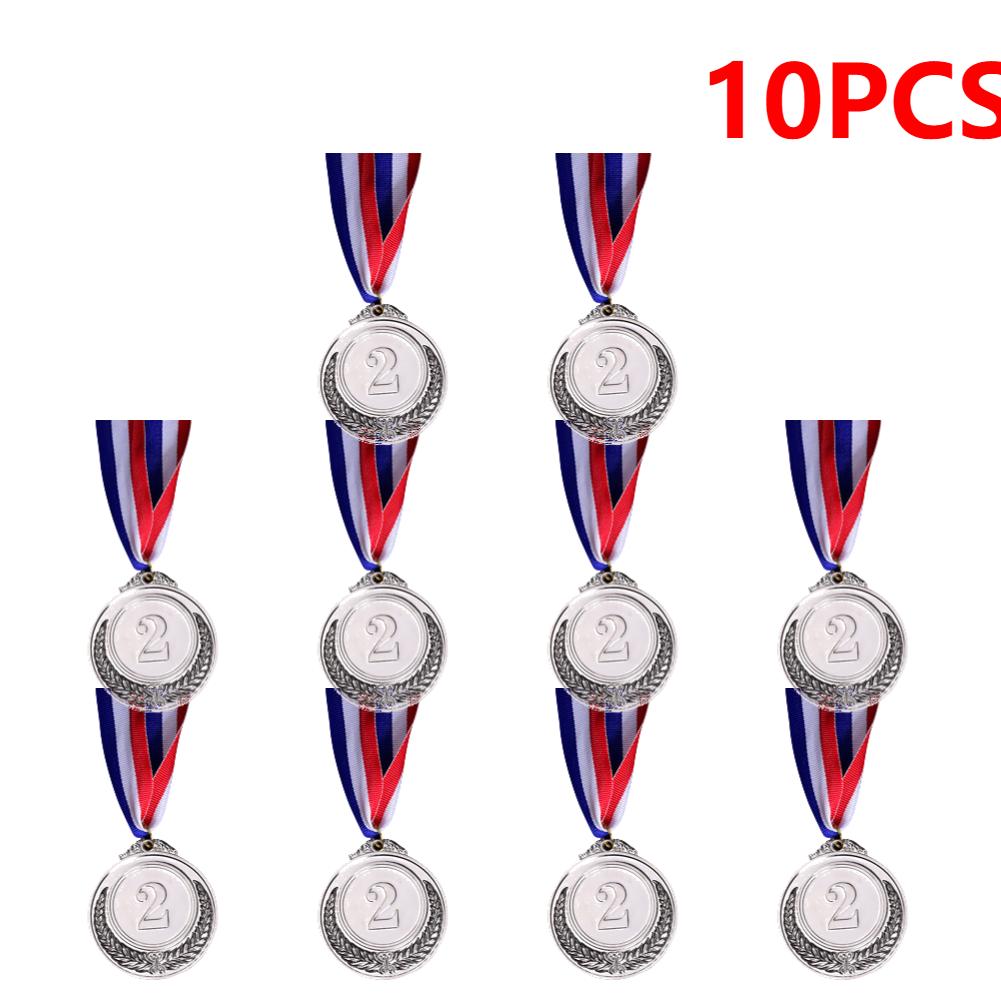 Winner Reward Medals Gold Silver Bronze Prizes Medal with Neck Ribbon Award Medal Kids Sport Competition Prize Medal Souvenir
